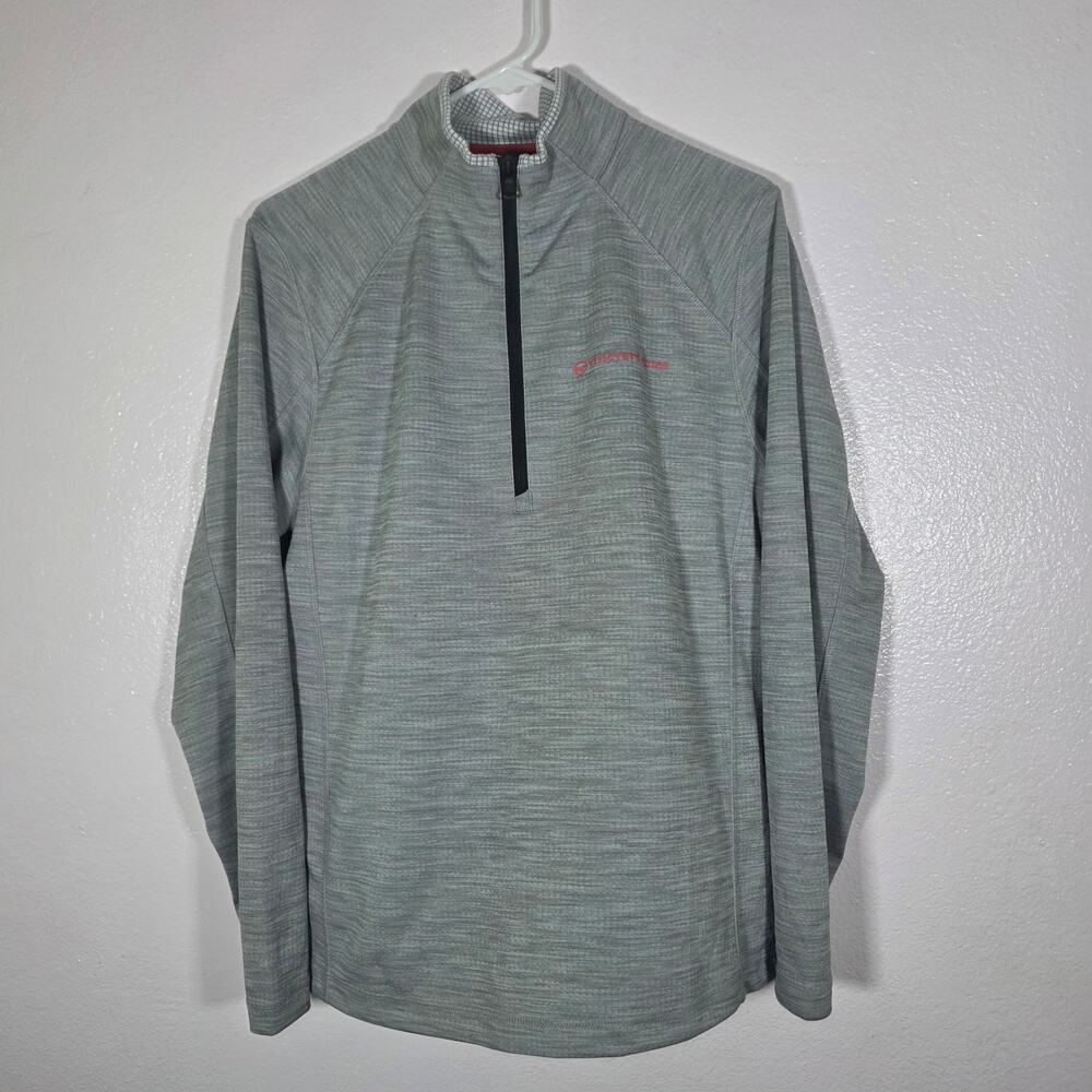 Vineyard Vines Women's Gray Quarter Zip Performance Pullover Size S